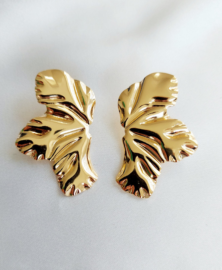 Auskarai Lapeliai gold