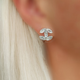 Auskarai Flower silver