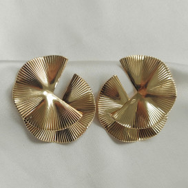 Auskarai vėduoklė golden