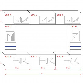 SEKCIJA FC29S 250CM