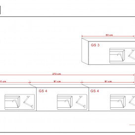 SEKCIJA/TV STALIUKAS FC38B 270CM