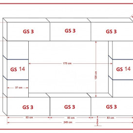 SEKCIJA FC61S 250CM