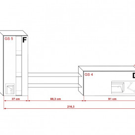 SEKCIJA FCN45 220CM