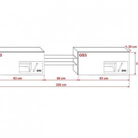 TV STALIUKAS FCN95 230/260CM