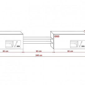 TV STALIUKAS FCN95 230/260CM