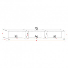 TV STALIUKAS SL 160/240CM