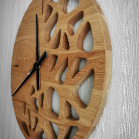 Ąžuolinis sieninis laikrodis 50cm