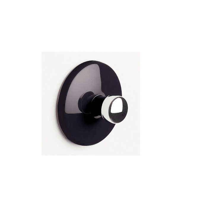 Rankšluosčių sieninis kabliukas BOWL Black & Silver Spirella