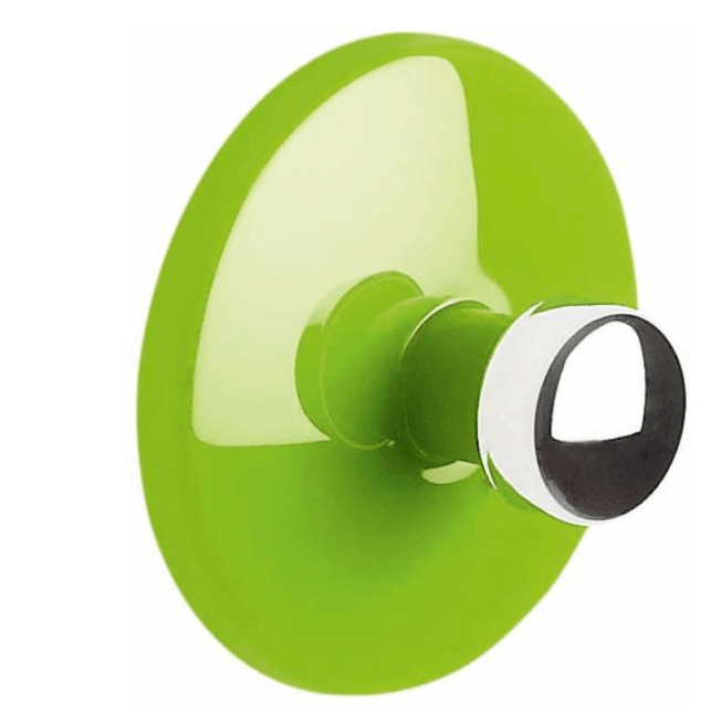 Rankšluosčių sieninis kabliukas BOWL Green & Silver Spirella