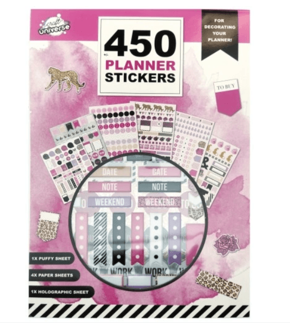 Klasikiniai Craft Universe lipdukai 450 vnt.