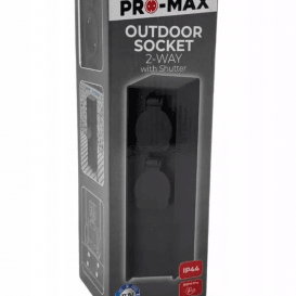 Elektros lizdas, grindų dėžė Promax juoda