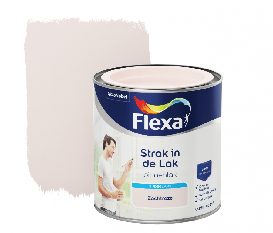 Flexa Tight dažai, skirti patalpų švelniam rožiniam satino blizgesiui 250 ml