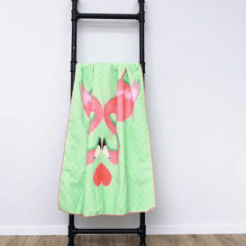 Paplūdimio rankšluostis Ecarla Flamingas 150x70 cm