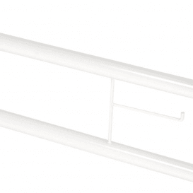 Plieger Comfort tualeto atrama plastikinė 70 cm balta sulankstoma, skirta tvirtinti prie sienos