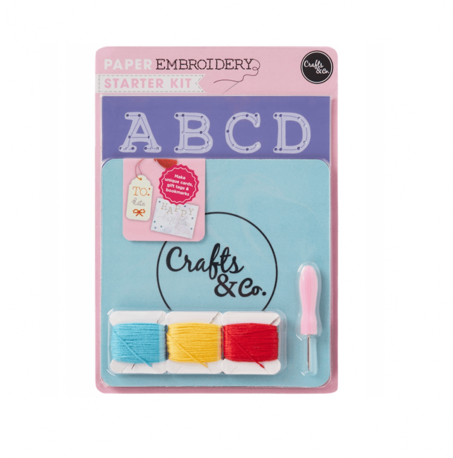 Crafts&Co 9 dalių abėcėlės siuvinėjimo rinkinys
