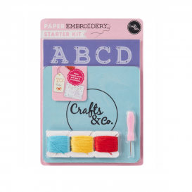 Crafts&Co 9 dalių abėcėlės siuvinėjimo rinkinys
