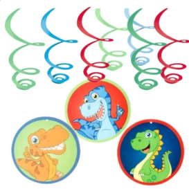 Dekoratyvinių spiralių rinkinys - Dinozaurų gimtadienis