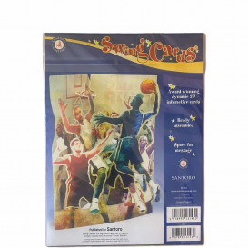Santoro 3D iššokantis sveikinimo atvirukas "Krepšinis"