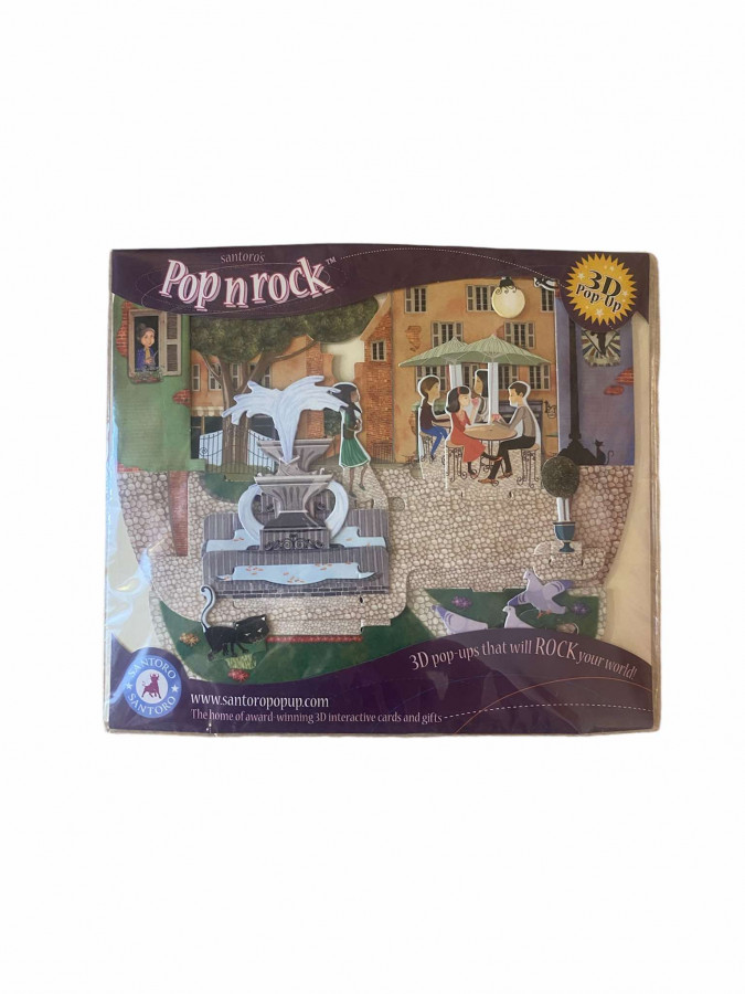 Santoro 3D iššokantis sveikinimo atvirukas Pop n Rock