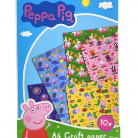 Peppa Pig lakštų rinkinys kūrybiniam darbui - 10 lapų