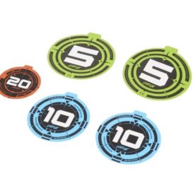 Toi Toys 5 vienetai daugkartinio naudojimo lipdukai taikiniai