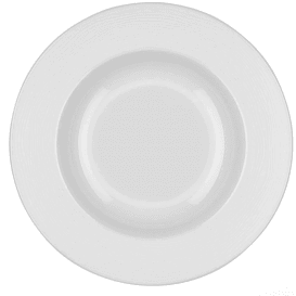 Geneviève Lethu 22,5 cm Porcelianiniai Makaronų Dubenys – 2 vnt. Rinkinys, Balti