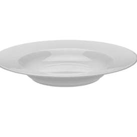 Geneviève Lethu 22,5 cm Porcelianiniai Makaronų Dubenys – 2 vnt. Rinkinys, Balti