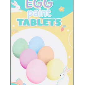 Dažymo tablečių kiaušiniams rinkinys 6 spalvos