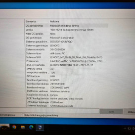 Lenovo ThinkPad T470 MB plokštė