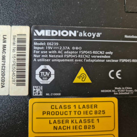 Medion E6239 veikia