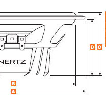 Hertz Dieci DCX 165.3 koaksialiniai garsiakalbiai automobiliui 16,5 cm 2jų juostų 240W | 2 vnt. komplekte