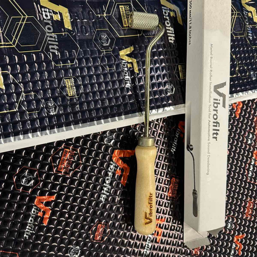 Vibrofiltr volelis skirtas vibracijas slopinančiai medžiagai voluoti