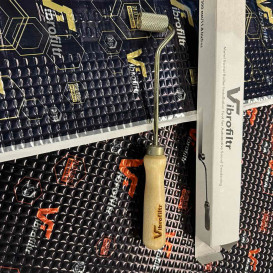 Vibrofiltr volelis skirtas vibracijas slopinančiai medžiagai voluoti