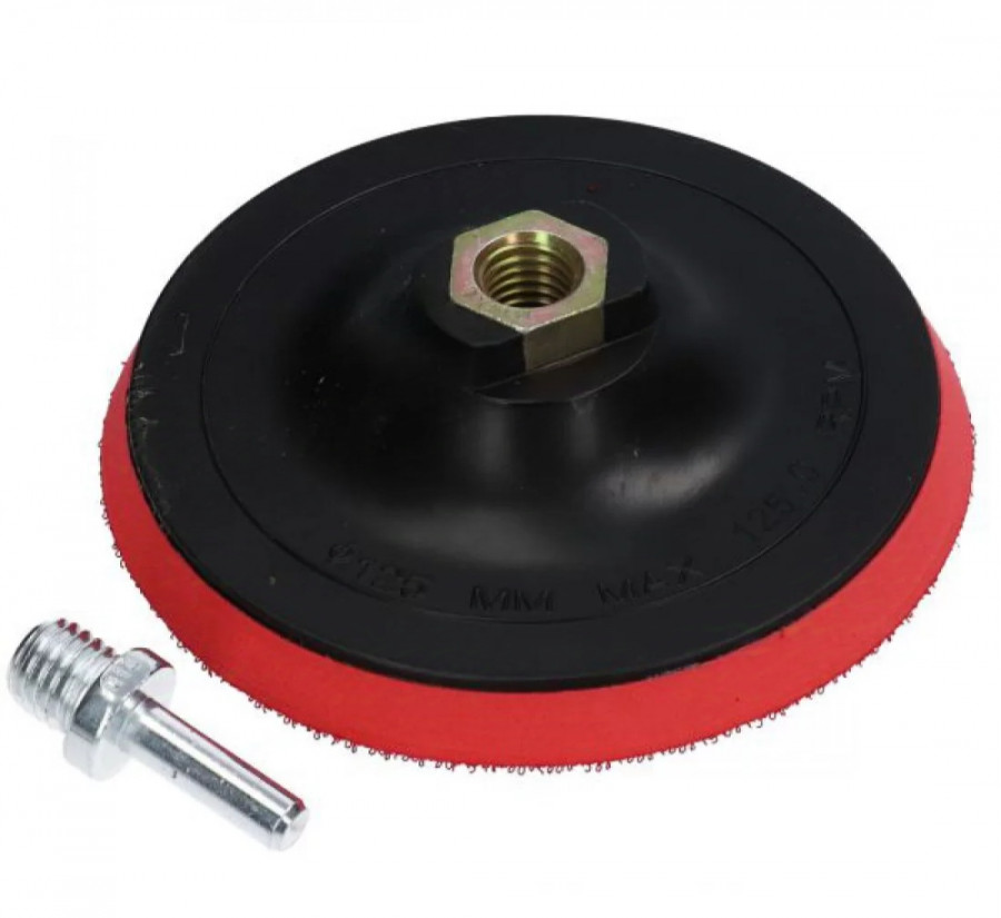 VELCRO Padas Šlifavimui/poliravimui su adapteriu 125mm