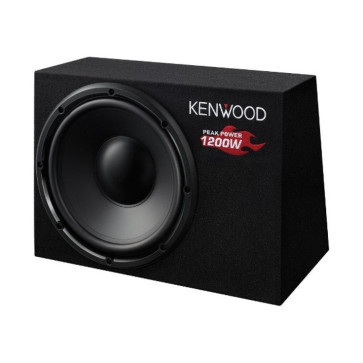 Kenwood KSC-W1200B žemų dažnių kolonėlė galia 1200W, dydis 300mm, ferito magnetas