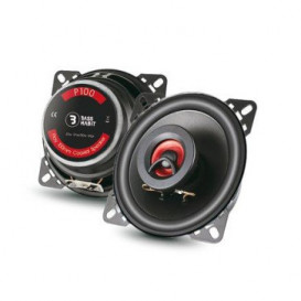Bass Habit P100, koaksaliniai automobiliniai garsiakalbiai galia: 80W, dažnių juosta: 104 Hz - 20,000 Hz ( 2 vnt )