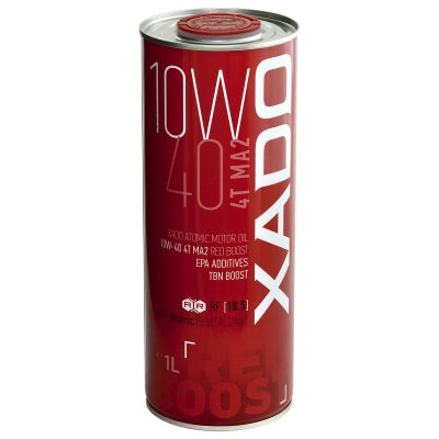Variklinė alyva XADO Atomic Oil 10W-40 4T MA2 RED BOOST