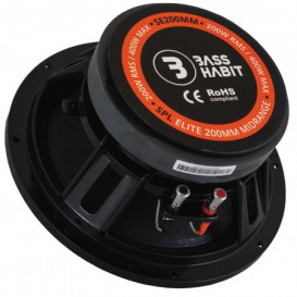 Bass Habit SPL Elite SE200M vidutinių dažnių garsiakalbis galia: 200W ( 1 VNT )