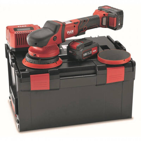 FLEX XFE 15 150 18,0-EC/5,0Ah Set akumuliatorinis ekscentrinis poliruoklis