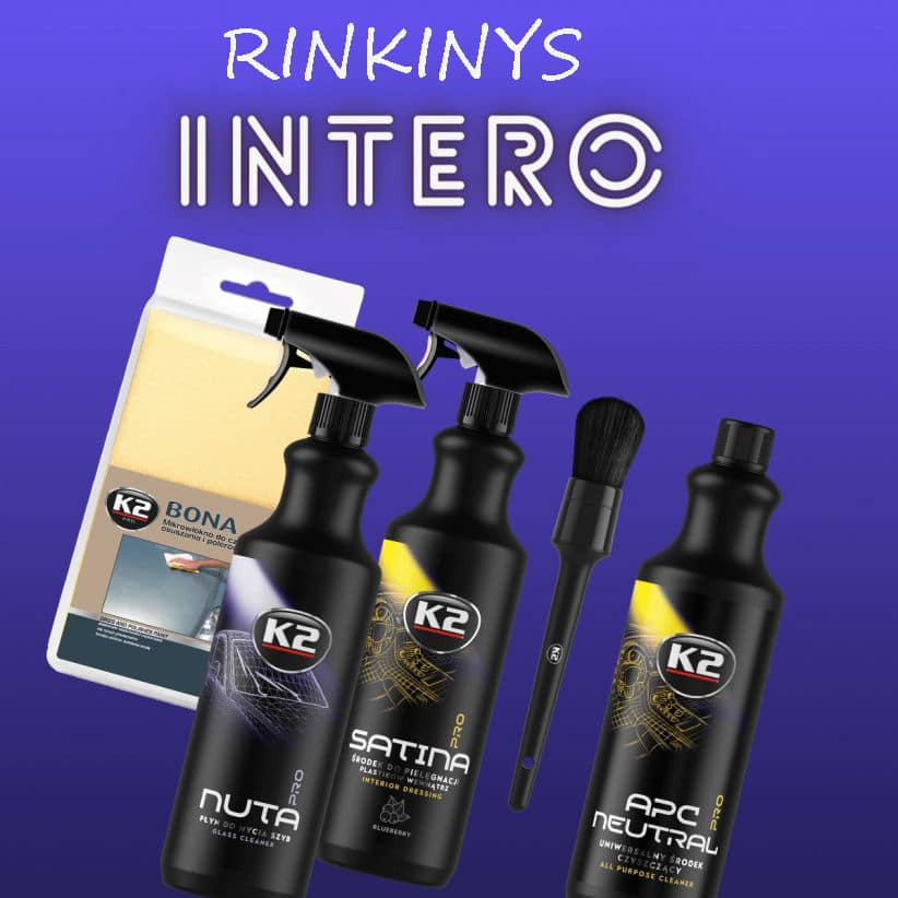 K2 „INTERO“ interjero priežiūros rinkinys