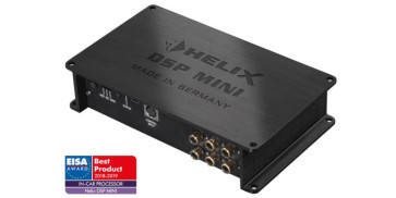 Helix DSP Mini procesorius dažnių juosta 10 Hz - 44,000 Hz DSP rezoliucija 64 Bit DSP galia 295 MHz (1.2 billion MAC operations/