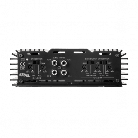 Bass Habit Rebel RA800W, 4-kanalų automobilinis garso stiprintuvas, Galia: 4x60W, Dažnių juosta: 15Hz – 20kHz |