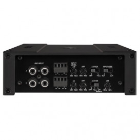 Helix M FOUR garso stiprintuvas automobiliui 4-kanalų RMS galia 4 x 100 / 2 x 400W dažnių juosta 10 Hz - 30,000 Hz D-klasė RCA