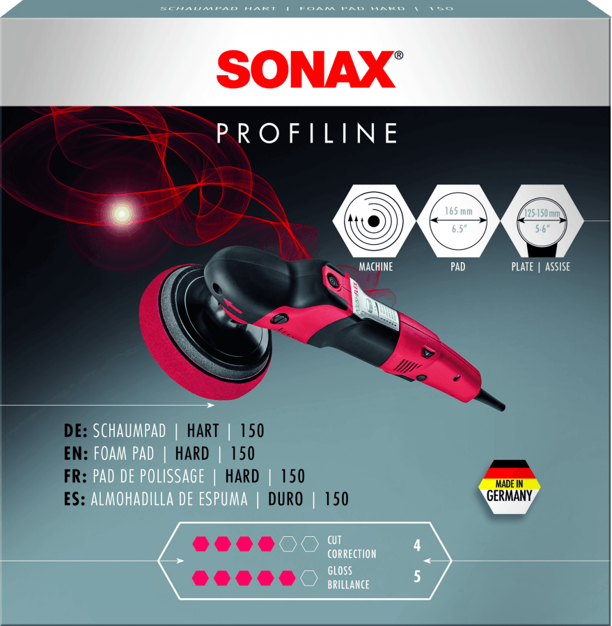 SONAX kietas poliravimo padas rotacinei mašinėlei 150mm