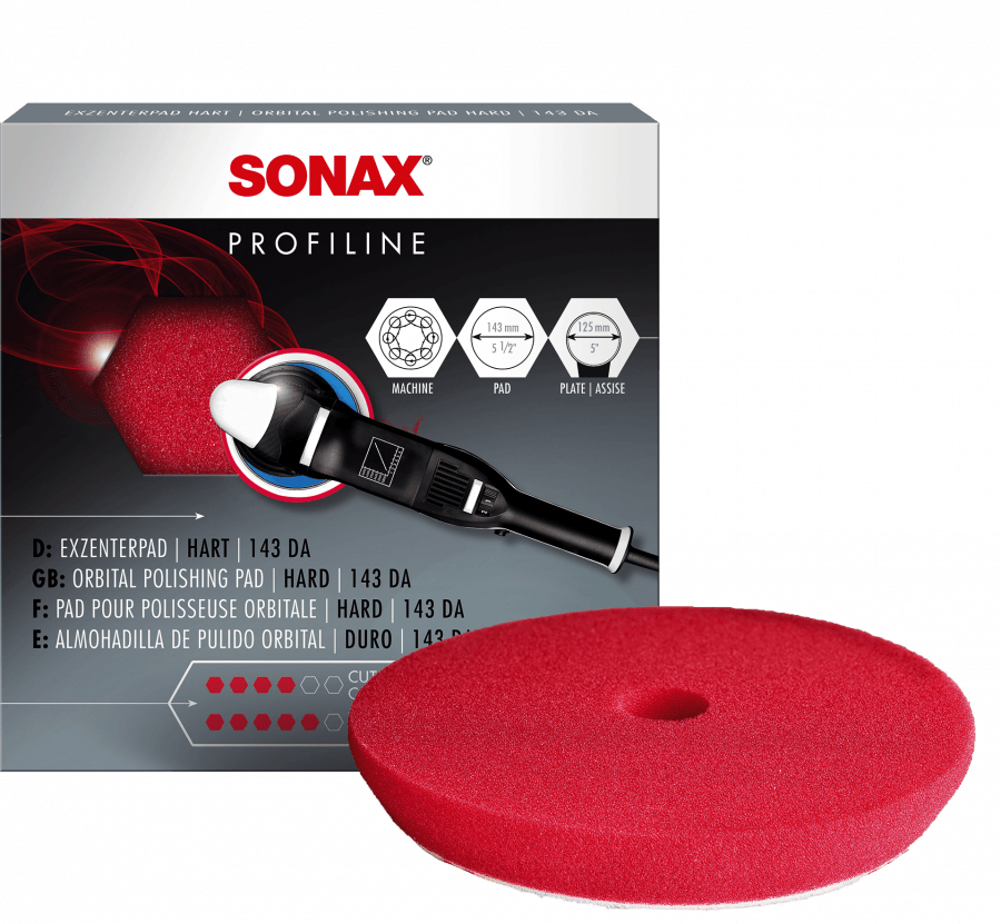 SONAX kietas poliravimo padas orbitinei mašinėlei, DA 143mm