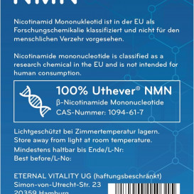NMN Nikotinamido mononukleotidas 99% 30g - Ląstelių atsinaujinimas