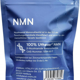 NMN Nikotinamido mononukleotidas 99% 30g - Ląstelių atsinaujinimas