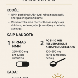 Pterostilbenas 50 mg – 60 kapsulių