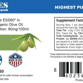 ESS60 (C60) – fullerenas alyvuogių aliejuje 100ml