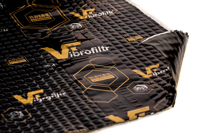 Noise Protection PROFI Vibrofiltr 2mm 50x70cm – Vibration and Sound Absorbing Material for Soundproofing